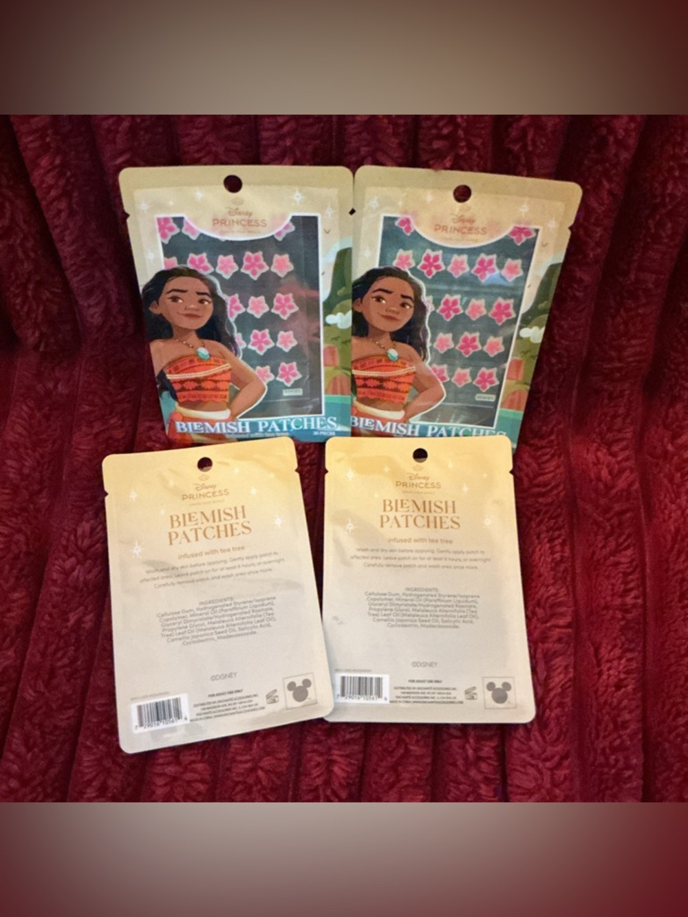 Disney Moana Pink Floral Blemish Patches Pack (Set of 4) - Picture 3 of 6